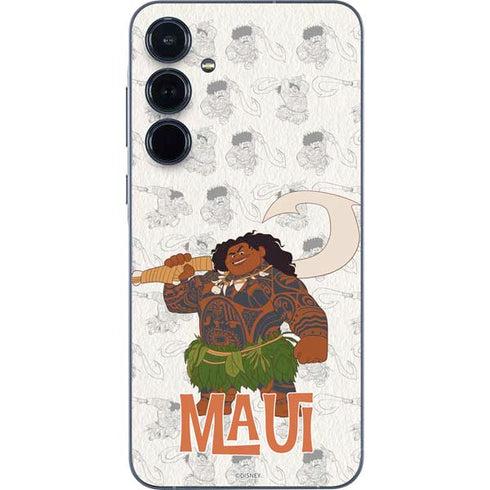 Disney Princess Moana Maui Pattern Galaxy A35 5G Skin